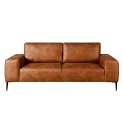 Sofa with Deep Seats and Square Armrests