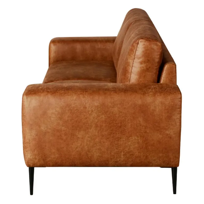 Sofa with Deep Seats and Square Armrests