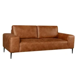 Sofa with Deep Seats and Square Armrests