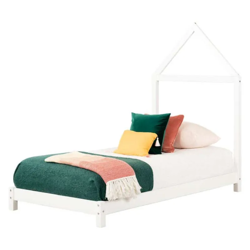 Meubles South Shore Solid Wood Bed With House Frame Headboard 39'' - South Shore
