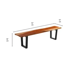 Solid Wood Bench