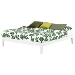 Meubles South Shore Solid Wood King Platform Bed (78