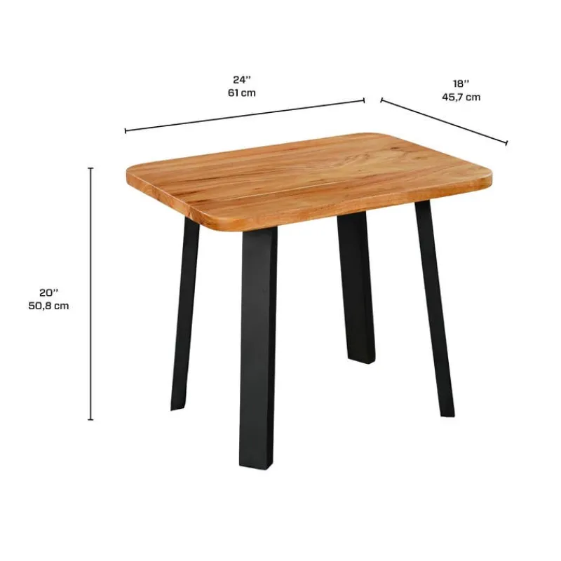 Solid Wood Side Table