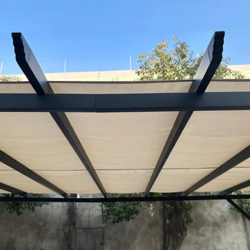 Steel Pergola 10' x 10' - Beige