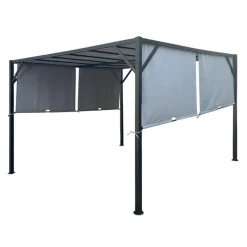 Steel Pergola 10' x 10' - Grey