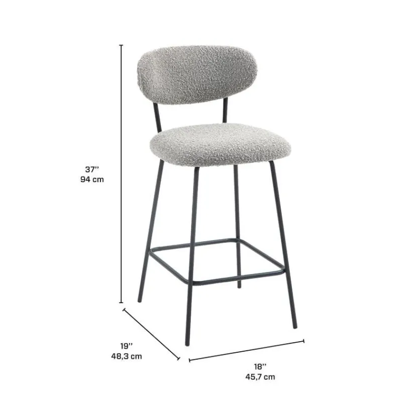 Stools (Set of 2) - Grey