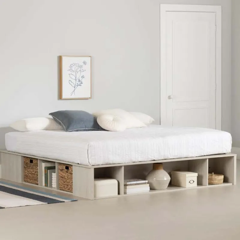 Meubles South Shore Storage Bed with Baskets (78") - South Shore