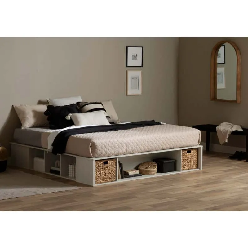 Meubles South Shore Storage Bed with Baskets (78") - South Shore