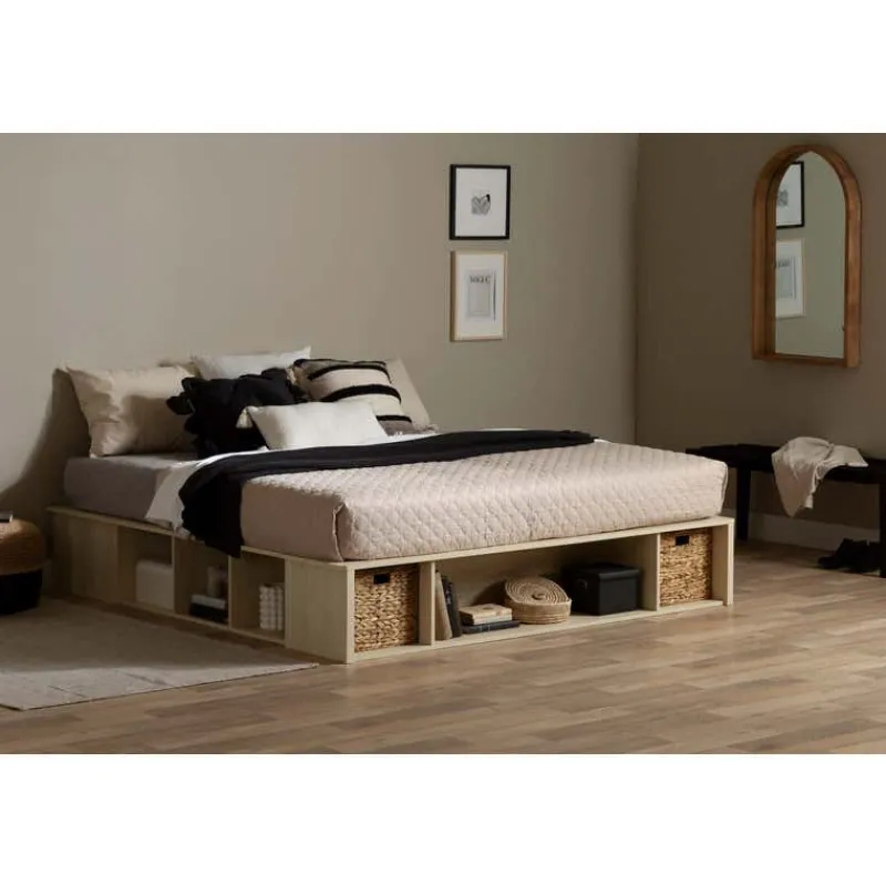 Meubles South Shore Storage Bed with Baskets (78") - South Shore