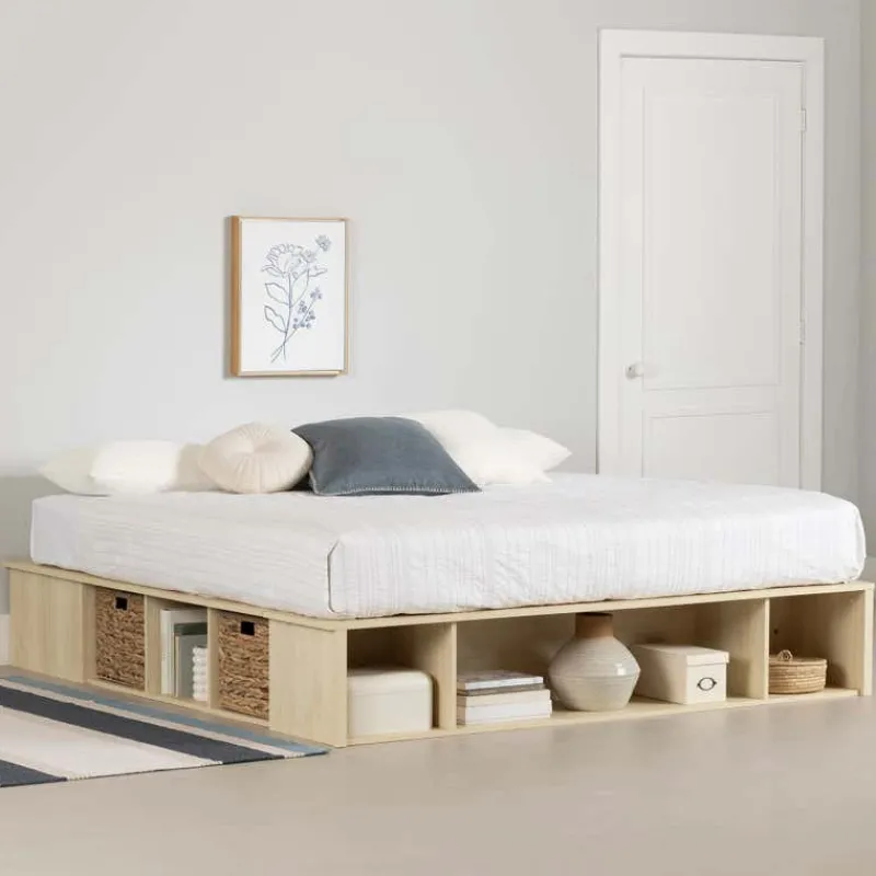 Meubles South Shore Storage Bed with Baskets (78") - South Shore