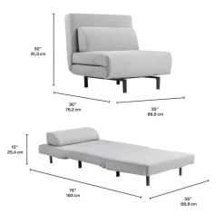 Swivel Armchair Bed -