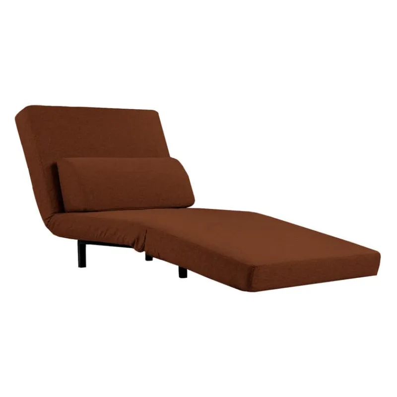 Swivel Armchair Bed - Rust