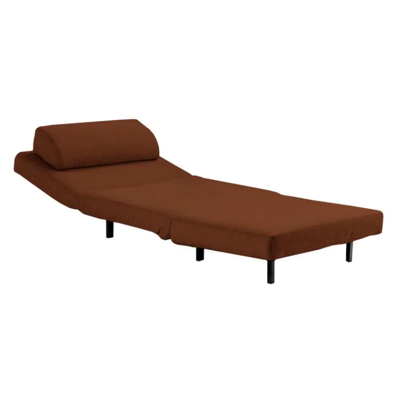 Swivel Armchair Bed - Rust