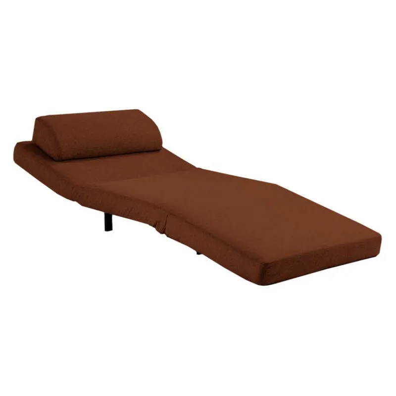 Swivel Armchair Bed - Rust