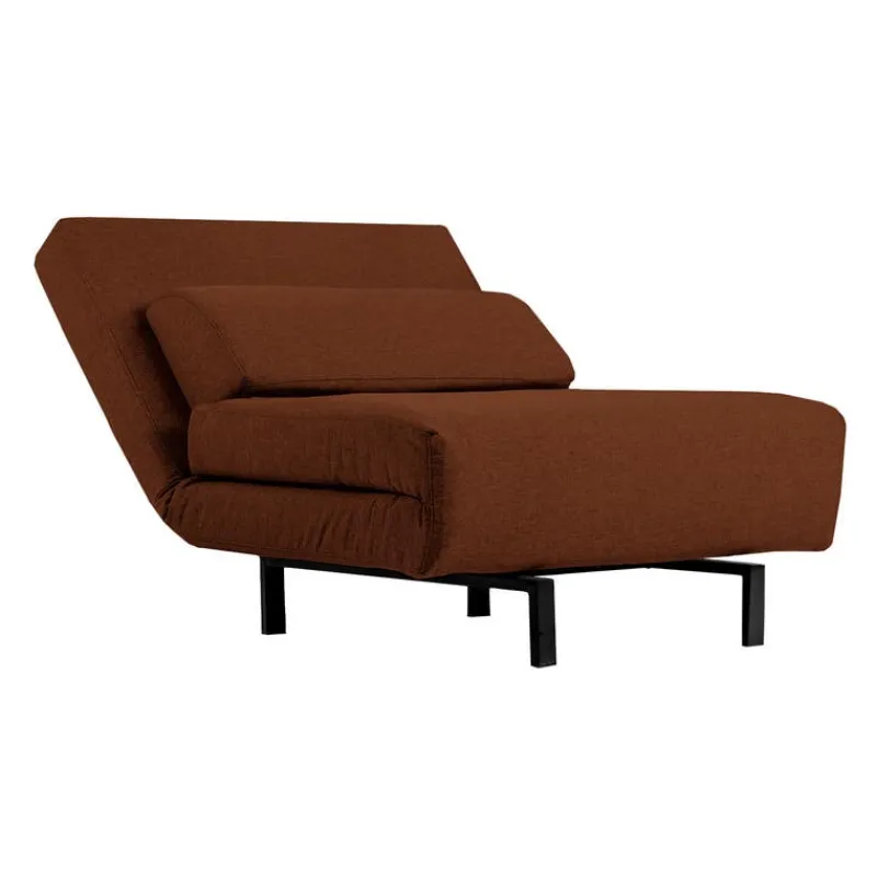 Swivel Armchair Bed - Rust