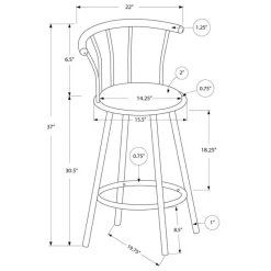 Monarch Swivel Barstools (Set of 2)