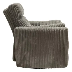 MINHAS Swivel Corduroy Velvet Rocker Recliner -