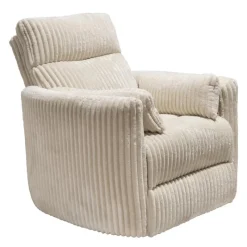 MINHAS Swivel Corduroy Velvet Rocker Recliner -