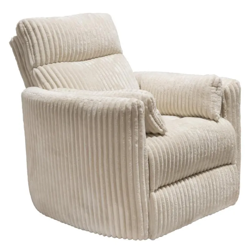 MINHAS Swivel Corduroy Velvet Rocker Recliner -