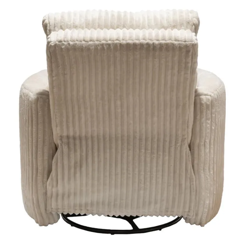 MINHAS Swivel Corduroy Velvet Rocker Recliner -