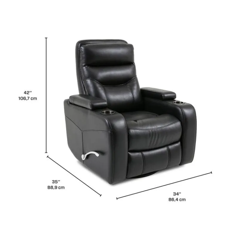 Swivel Rocker Recliner with Storage -