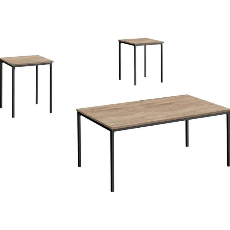 Monarch Table set - 3pcs set / / black metal -