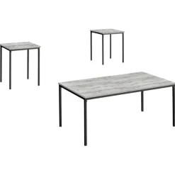 Monarch Table set - 3pcs set / / black metal -