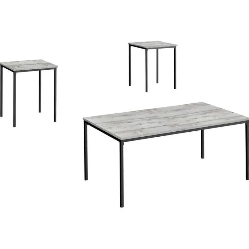 Monarch Table set - 3pcs set / / black metal -