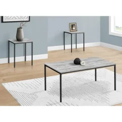 Monarch Table set - 3pcs set / / black metal -