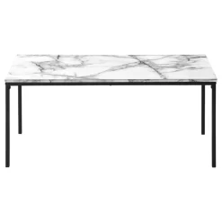 Monarch Table set - 3pcs set / marble / black metal -