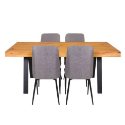 Table with 4 Chairs - Grey