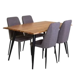 Table with 4 Chairs - Grey
