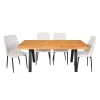 Table with 4 Chairs - White