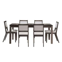 Arboit Poitras Table with Extension Leaf (54" to 70") and 6 Chairs -
