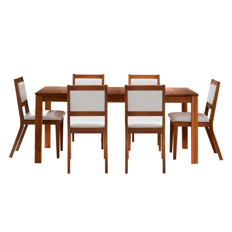 Arboit Poitras Table with Extension Leaf (54" to 70") and 6 Chairs -