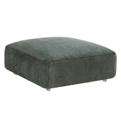 Textured Velvet Ottoman on Casters -