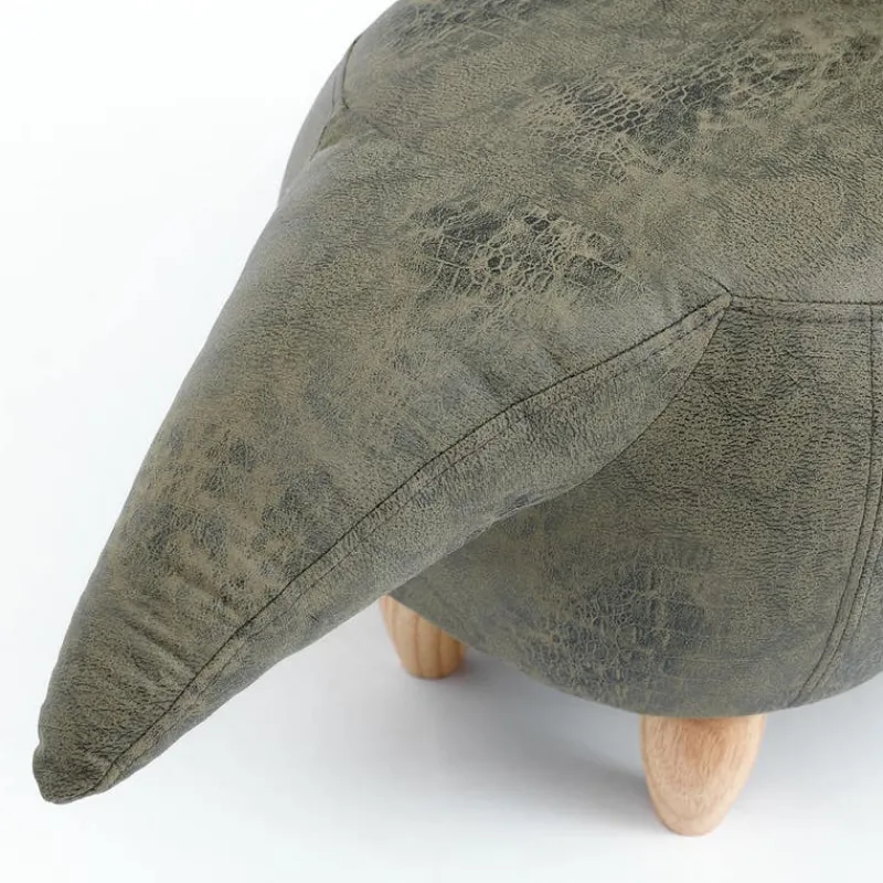 Triceratops-Shaped Kids Pouf – 37.8" x 14.2" x 14.6"