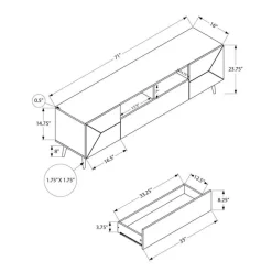 Monarch TV Stand 72" -