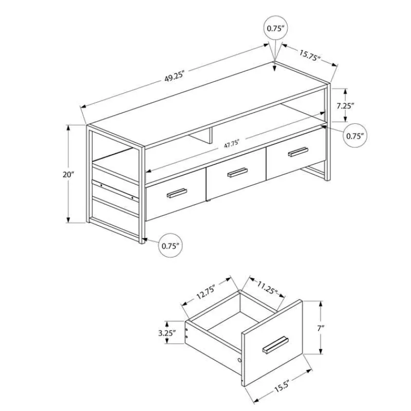 Monarch TV Stand 48" -