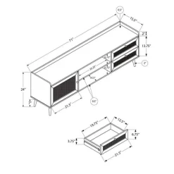 Monarch TV Stand 72