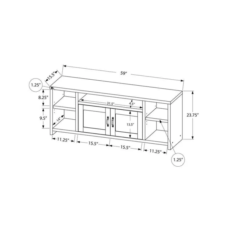 Monarch TV Stand 60" -
