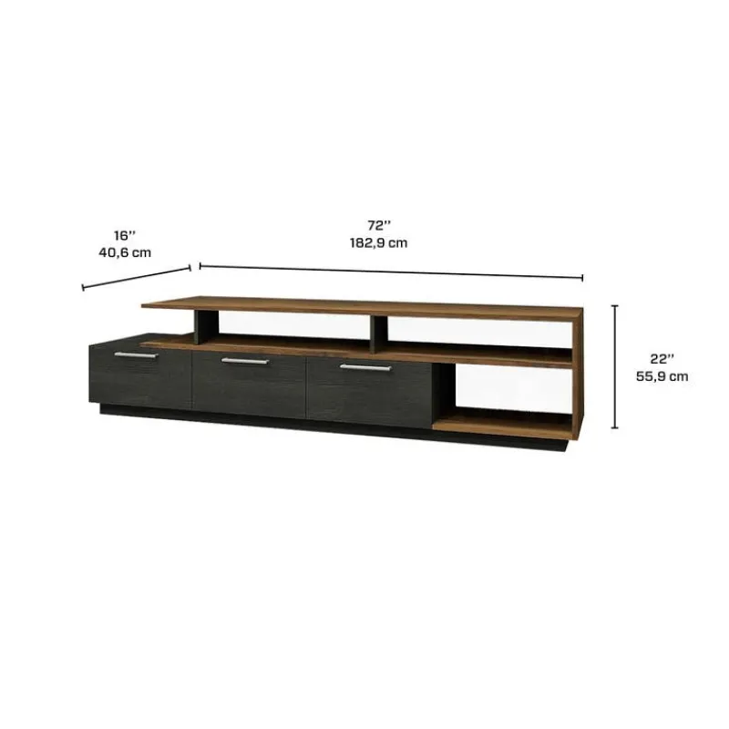 MEQ TV Stand with Drawers 72"