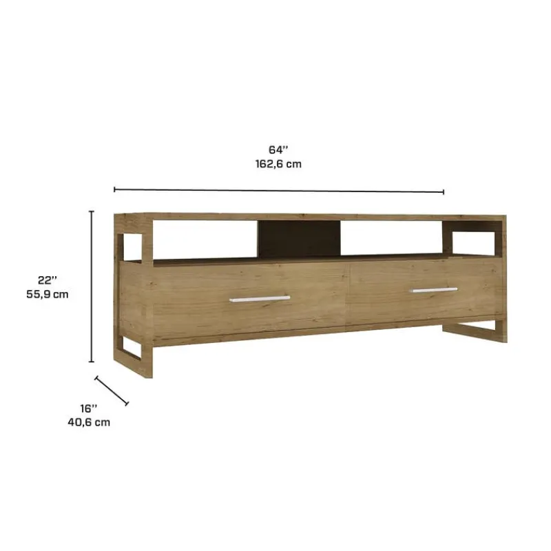 MEQ TV Stand with Drawers 63" -