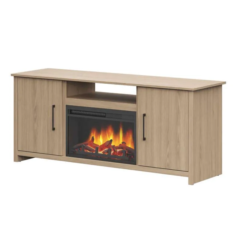 Meubles South Shore TV Stand with Electric Fireplace 60" - South Shore