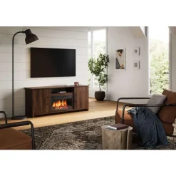 Meubles South Shore TV Stand with Electric Fireplace 60
