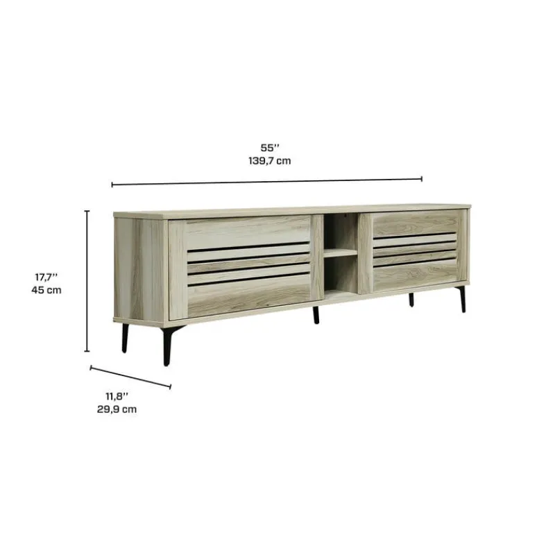 TV Stand with Storage - 55"