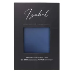 Twin Bamboo Bed Sheet Set - Blue