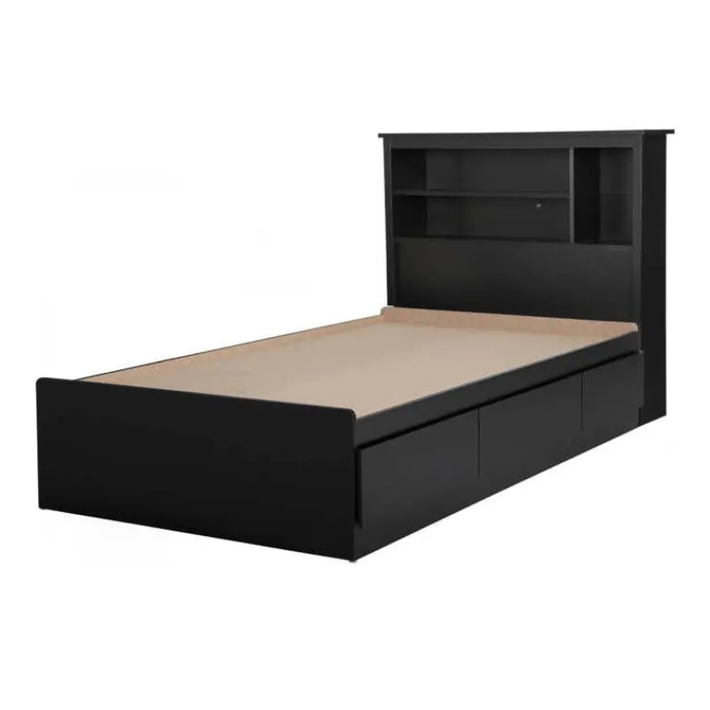 Meubles South Shore Twin Bed with 3-Drawer Storage and Headboard (39") - South Shore