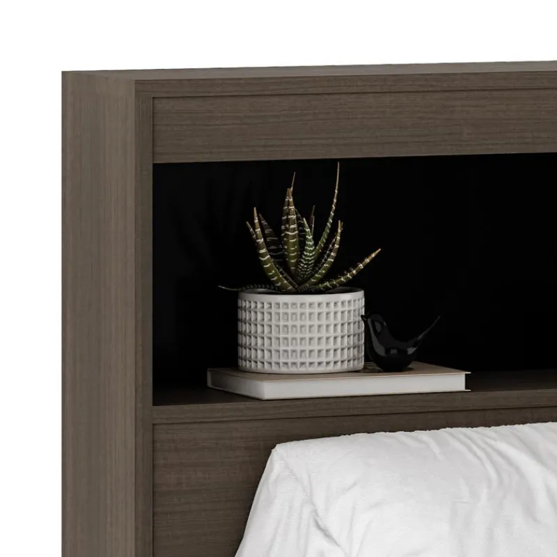 SUA-V Twin Bed with 3-Drawer Storage and Headboard (39")