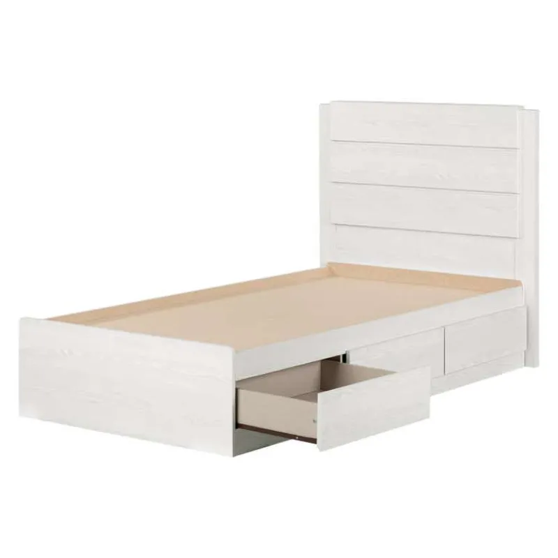 Meubles South Shore Twin Bed with 3-Drawer Storage and Headboard (39") - South Shore